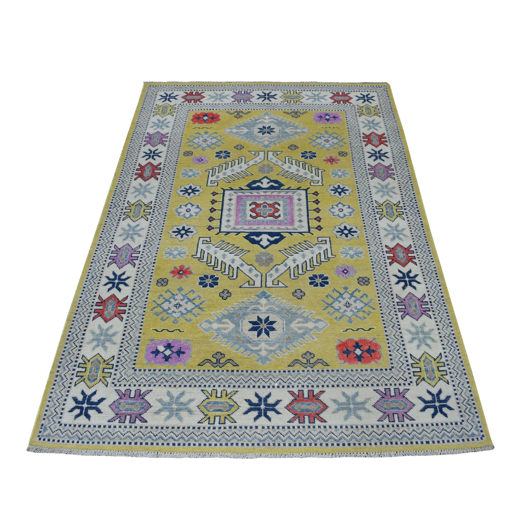 Traditional Wool Hand-Knotted Area Rug 4'0